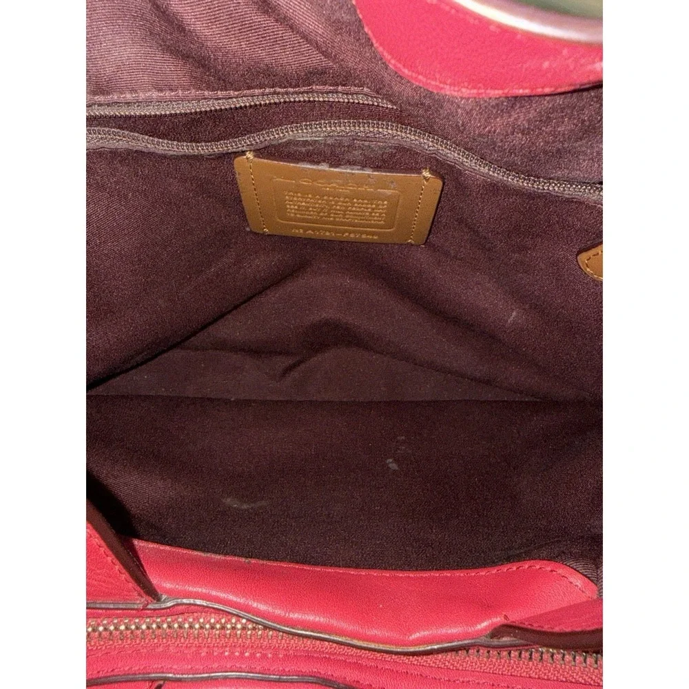 Coach Lexy Legacy Bag Magenta Pink